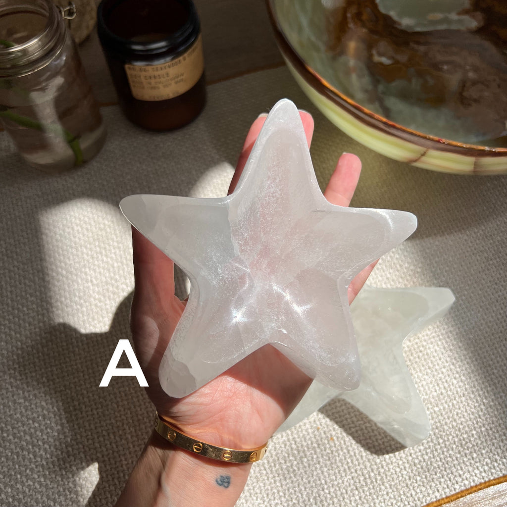 Selenite Star Bowl