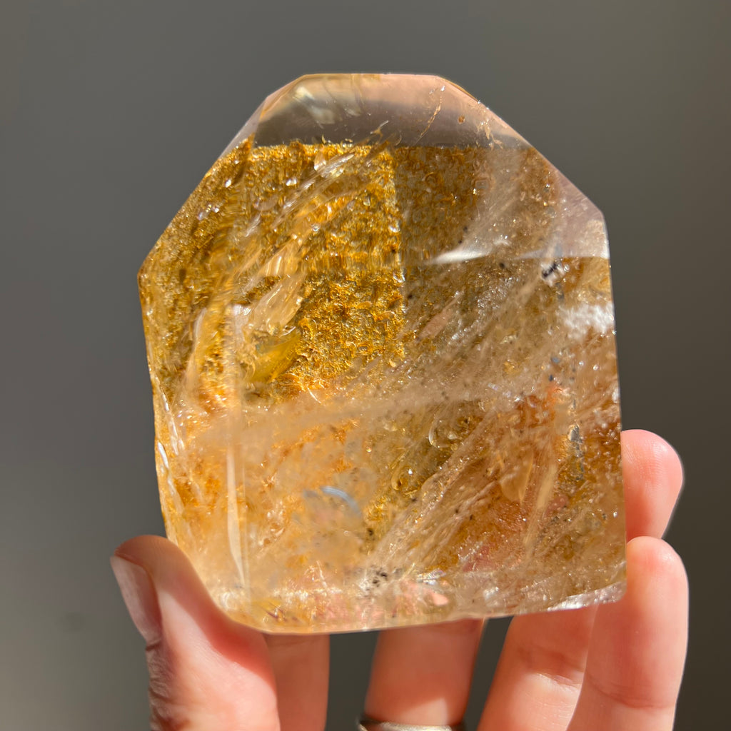 Golden Glow Rutilated Quartz Point