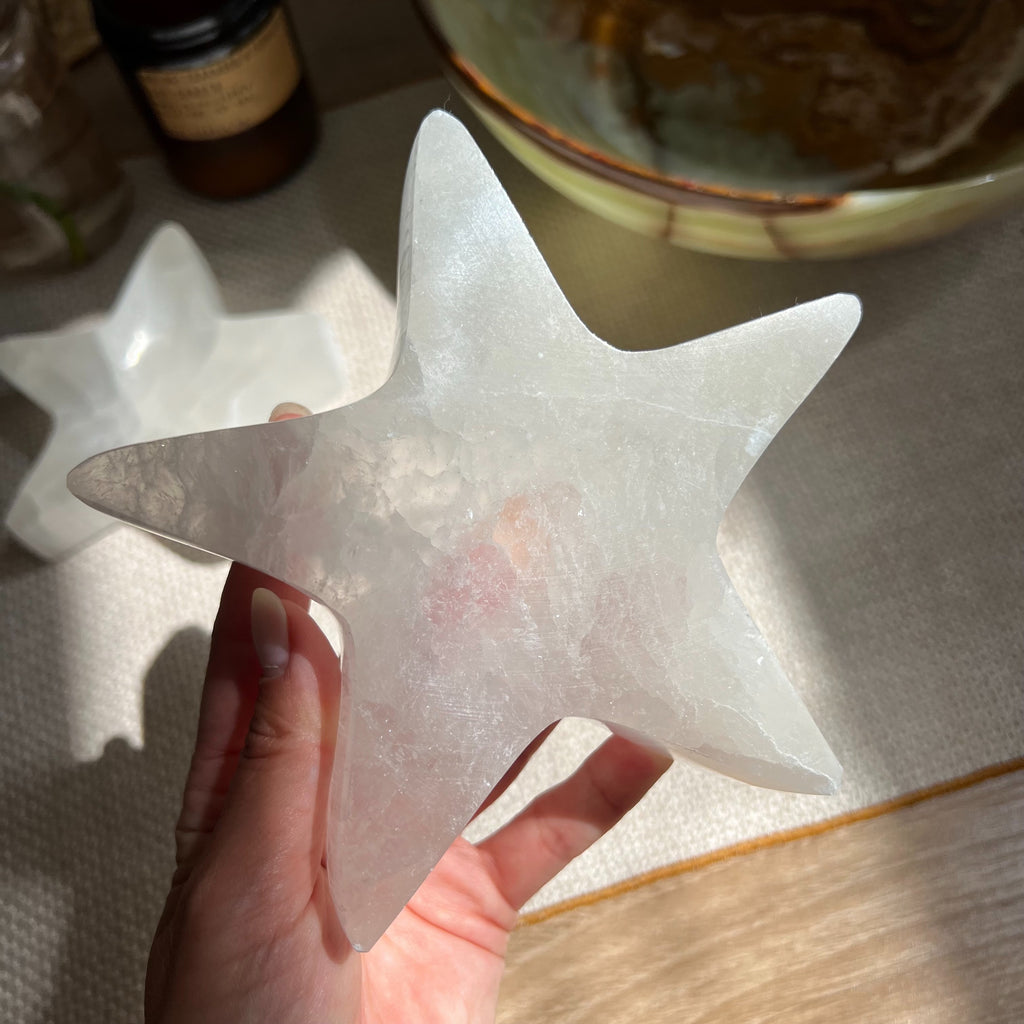 Selenite Star Bowl