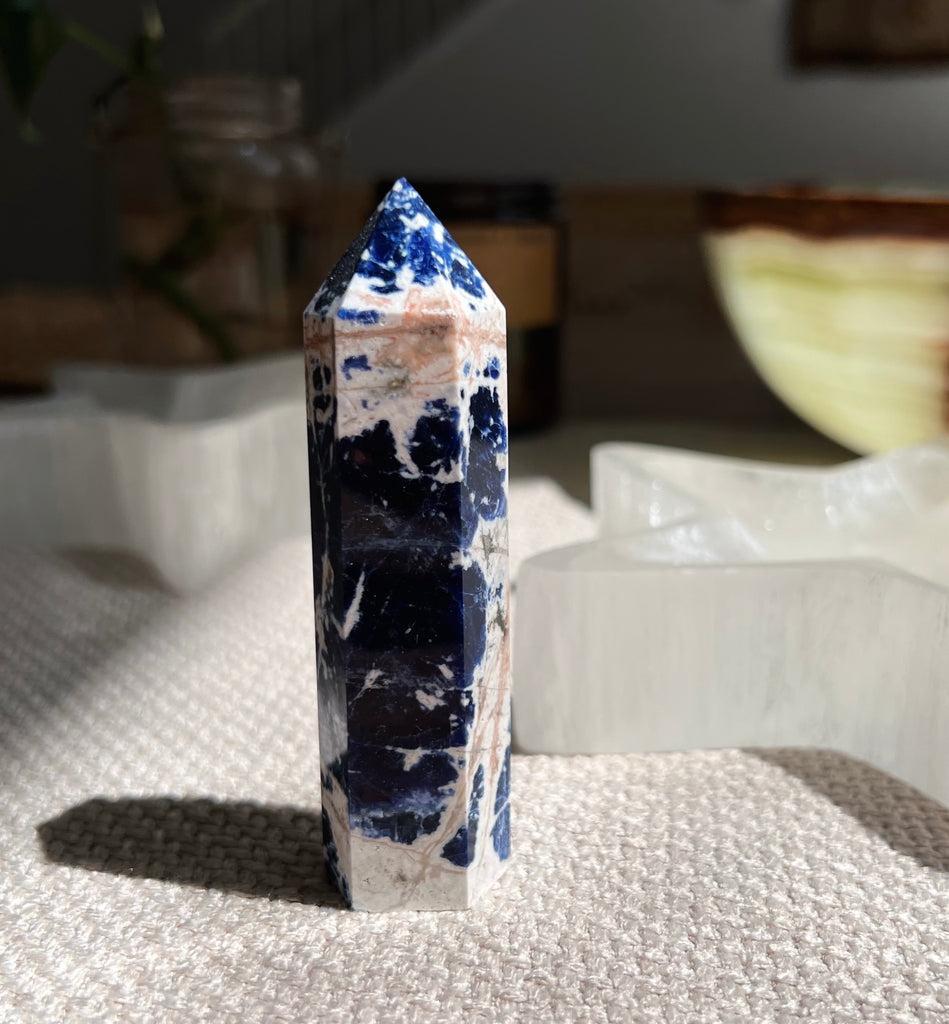 Sunset Sodalite Point