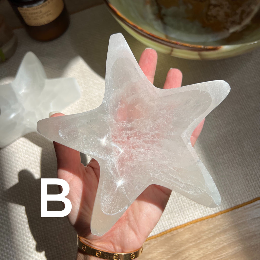 Selenite Star Bowl