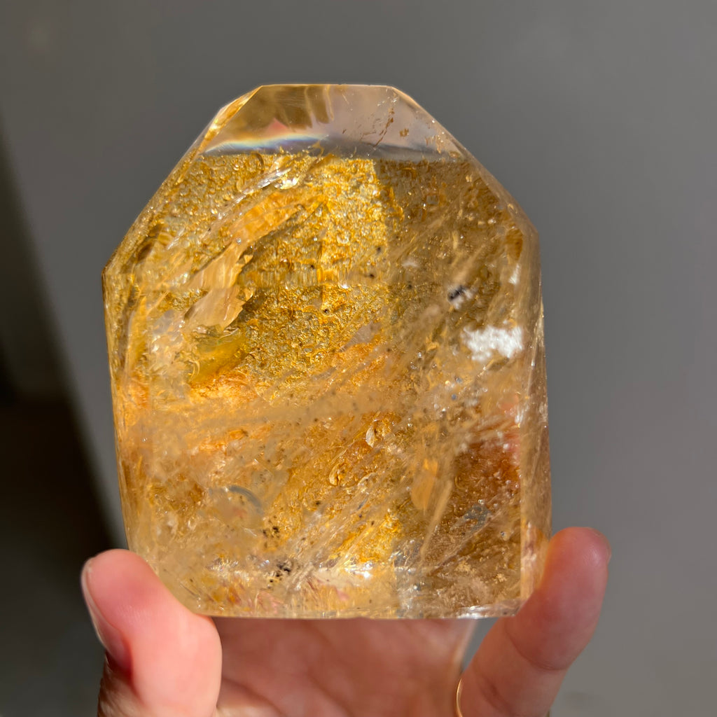 Golden Glow Rutilated Quartz Point