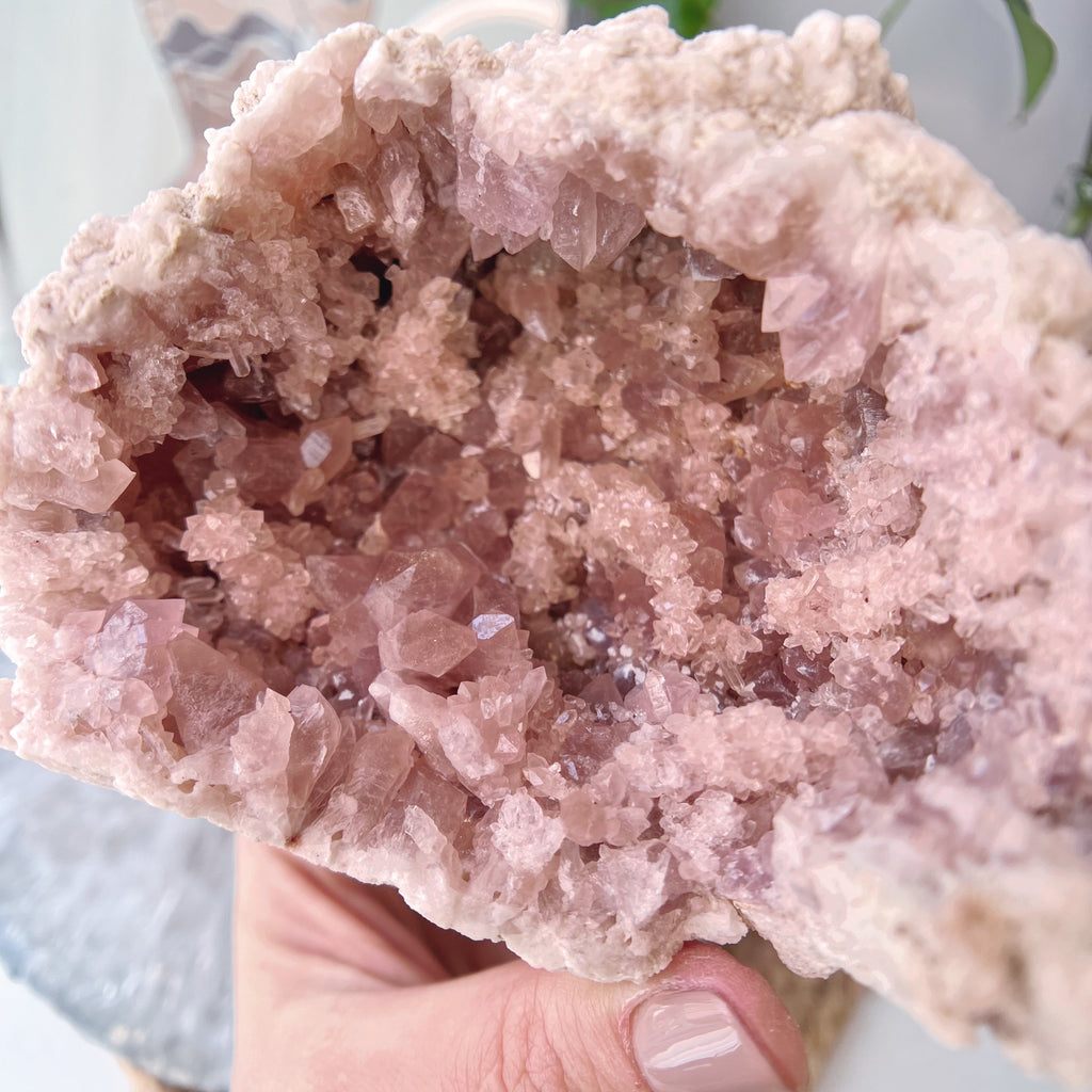 Dreamy Pink Amethyst Geode